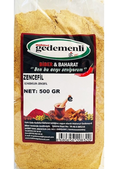 Gedemenli Toz Zencefil 500 G