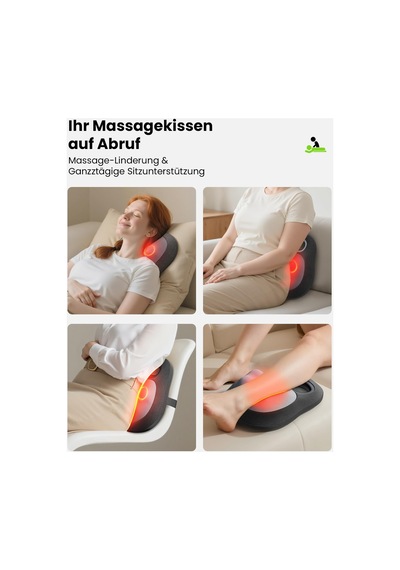 Bob And Brad Ağrıyı Gidermek İçin Isı İle Kablosuz Sırt Masajı, Ezback Go 4d Shiatsu Boyun Masajı, Boyun Sırt Omuzlar Bel Bölgesi İçin Masaj Yastığı, Ofis Arabası Ev