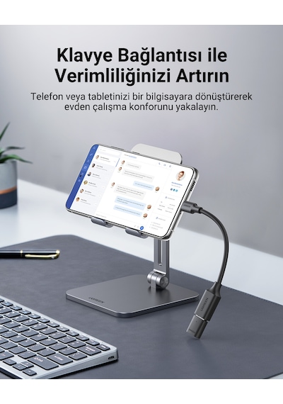 Ugreen Usb-c To Usb-a 3.0 Otg Dönüştürücü Adaptör, Siyah, 30701