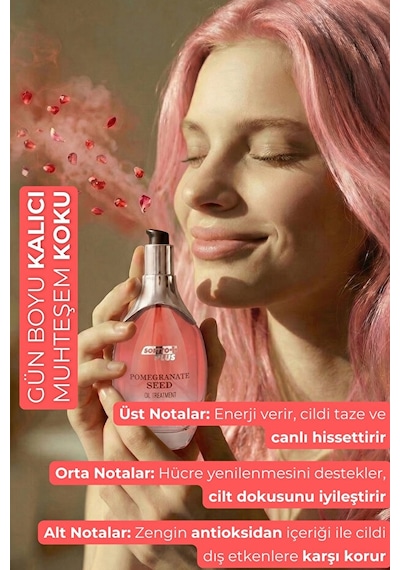 Softto Plus Nar Cilde Parlaklık Ve Canlılık Kazandıran Saç Yüz Ve Vücut Yağı 120 Ml