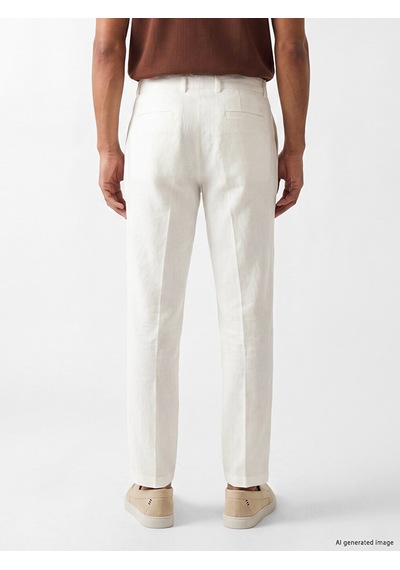 Lcw Vision Beyaz Regular Fit %100 Keten Erkek Pantolon