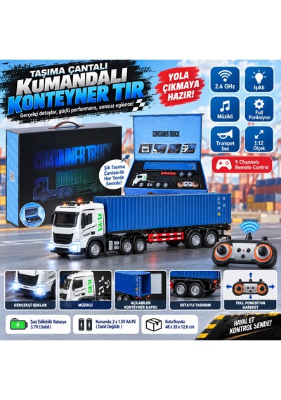 Taşıma Çantalı Kumandalı Konteyner Tır