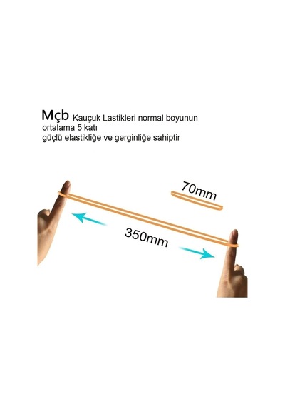 Kauçuk Paket Ambalaj Para Lastiği 70'lik 1000 Adet 70 Mm Lastik
