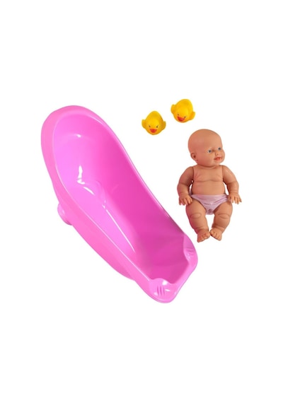 Küvetli Et Oyuncak Bebek - 4 Parça Banyo Küvetli Oyuncak Bebek