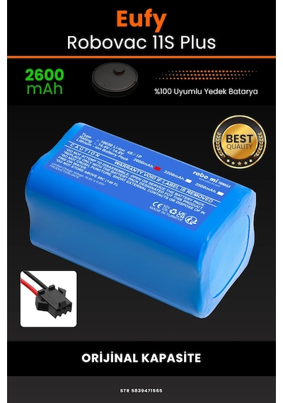Eufy Robovac 11s Plus 2600mah Robot Süpürge Bataryası