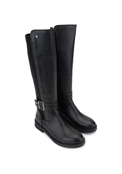 Tamer Tanca Kadın Vegan Siyah Casual Çizme 1065 39-6005 Bn Czm Sk24-25 Sıyah Cılt Siyah