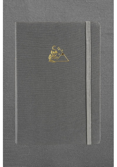 Victoria's Journals Bujo Kraft Keten Defter 96 Yaprak A5 150 Gr. Kraft Çizgili Gri