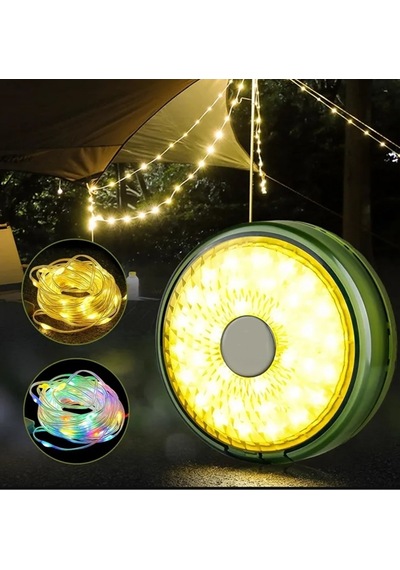 Şarjlı Type-c 8 Mod Rgb+ Günışığı Renk 10 Metre Makara Led - İp Led - Su Geçirmez Lamba - Powerbank Karışık