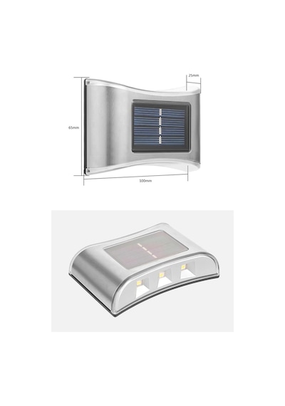 Trendpoint 2Adet 6Ledli Modern Solar Duvar Lamba Dekorasyon Aydın