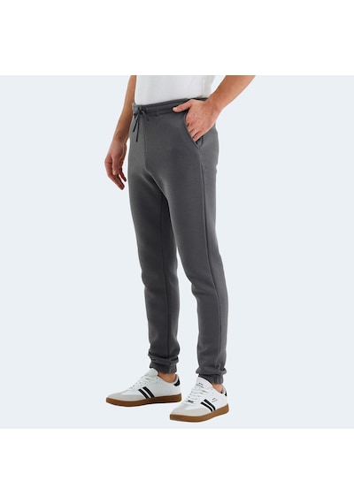 Slazenger VARIOUS Erkek Cepli Dar Paça Koyu Gri Eşofman Altı