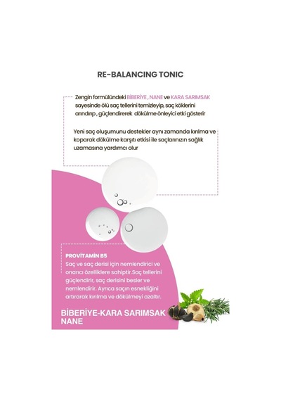 Botanica Comfort Biberiye & Kara Sarımsak Özlü Dökülme Önleyici Tonik 250 ML
