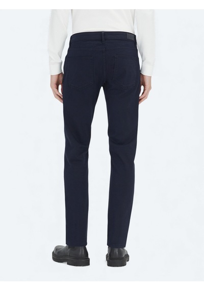 Kip Lacivert Düz Dokuma Slim Fit Casual Pamuk Karışımlı Pantolon Lacivert --