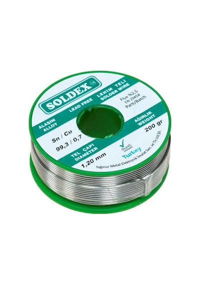 Soldex 1.20 Mm 200 Gr Kurşunsuz Lehim Teli