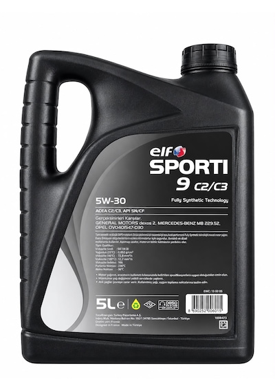 Elf Sportı 9 5W-30 Dexos 2 Motor Yağı