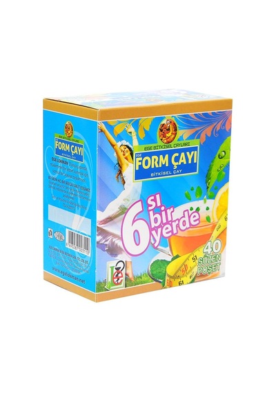 Ege Bitkisel Çayları 6'sı Bir Yerde Bitkisel Form Süzen Poşet Çay 40'lı