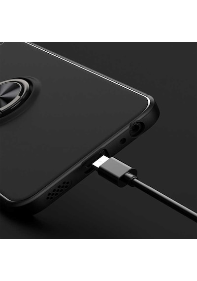 Vivo Y32 Kılıf Lens Yüzüklü Mıknatıslı Silikon Kapak