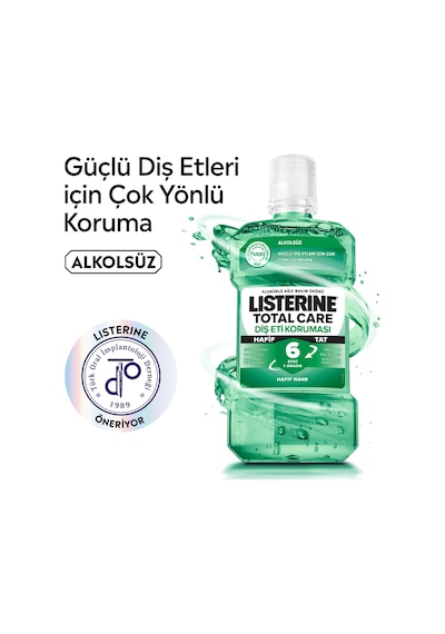 Listerine Diş ve Diş Eti Koruma Hafif Tat Ağız Bakım Ürünü Hafif Nane 250 ML