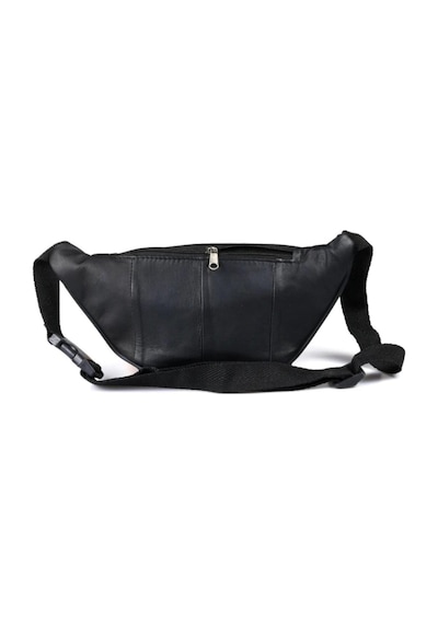 Lederax %100 Hakiki Deri Freebag Bel Çantası Siyah 001