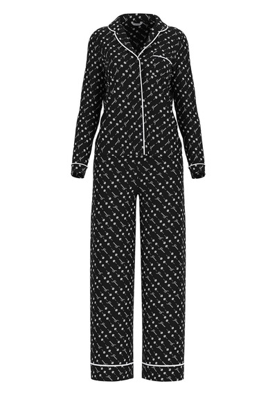 Guess Kadın Pijama Takımı O5rx08.rnk Siyah