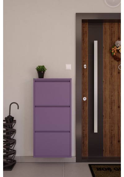 Ceha  3'lü Metal Ayakkabılık - Mor K.AYK-3 /AB4001 Mor
