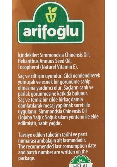 Jojoba Yağı 100 Ml