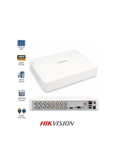 Ds-7116hghı-m1 Mini Dvr 16 Kanal Güvenlik Sistemi Kayıt Cihazı