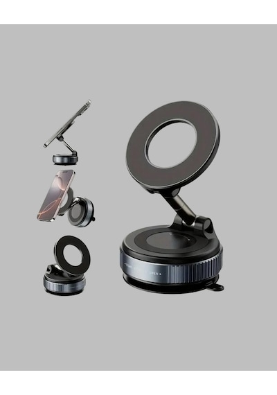 Cosmotex Manyetik Araç Telefon Tutucu 360 Derece Dönebilen Vakumlu Stand Çok Renkli