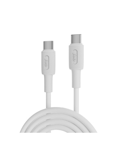 60w Usb Type-c To Type-c Silikon Hızlı Şarj Ve Data Kablosu Beyaz 2 Metre Diğer