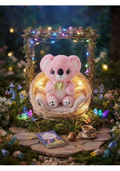Peluş Koala 35 Cm Pembe