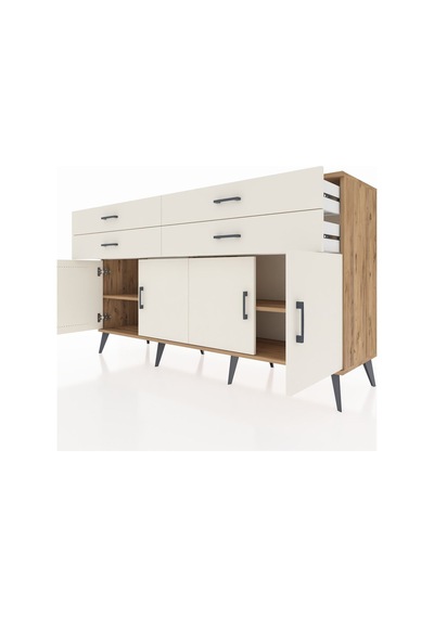 Hyperion Konsol 2 Raflı 4 Çekmeceli 8 Kapaklı 176x44x99 Çam-aytaş Çam-aytaşı Hyperion Konsol 2 Raflı 4 Çekmeceli 8 Kapaklı 176x44x99 Çam-aytaş Çam-aytaşı
