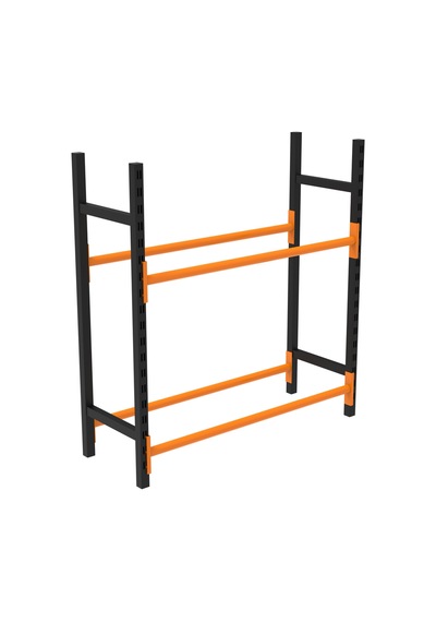 2 Katlı Lastik İstifleme Rafı, Mini Rack 40x150 Cm-100 Cm Çok Renkli