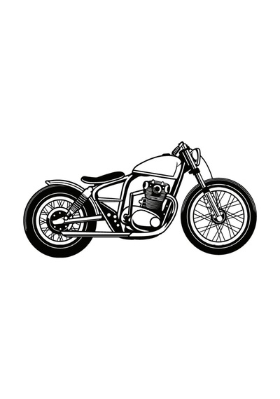 Klasik Motosikletler Oto Motor Laptop Duvar Folyo Sticker Tip 10 50x25 Cm