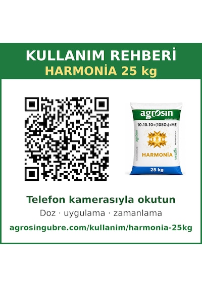 Agrosin Harmonia 10.10.10+(10SO3)+ME Organomineral Granül Gübre 25 kg -