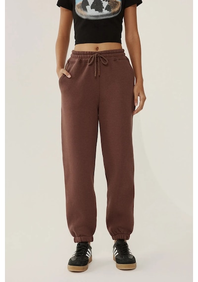 Hiccup Basic Jogger Pantolon Mocha Kahvesi