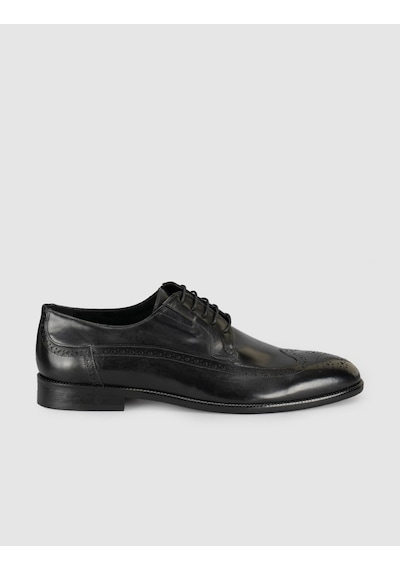 Cabani Siyah Brogue Klasik Ayakkabı