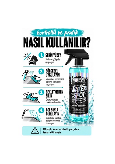 Water Spot Remover Araç Su İzi Ve Kireç Lekesi Temizleyici 500 Ml