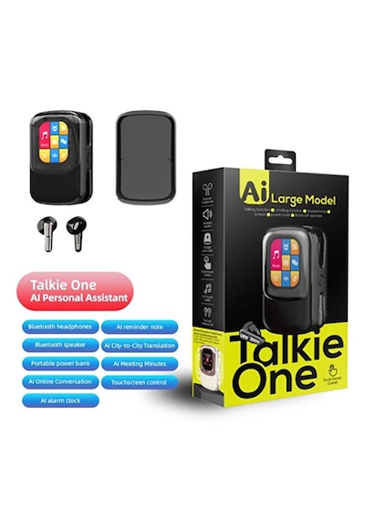 Tastech Talkie One Ai Large Model Akıllı Kulaklık Ve Dokunmatik Ekranlı Şarj Kutusu Yapay Zeka Destekli Dil Çeviri, Hoparlör, Sesli, Powerbank Tws Özellikli Kulakiçi Kulaklık