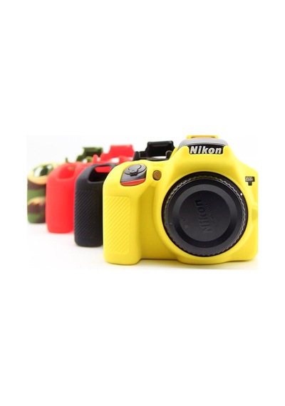 Sanger Silikon Kılıf Nikon D3500 Uyumlu Kırmızı