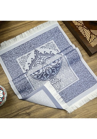 Ramazan  Paketi Çanta Boy Kur'an-ı Kerim, Tafta Seccade,33 Lü Erkek Tesbih 17 25 6 Cm 720 Gr -lacivert Çok Renkli