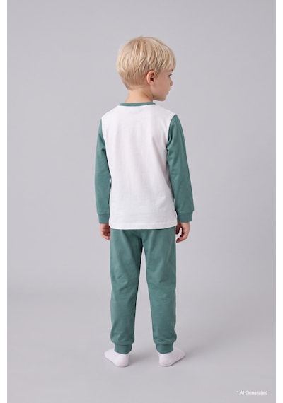 Defacto Paw Patrol 2li Pijama Takımı Uzun Kollu Üst Alt Erkek Bebek I1767a526augn757 Yeşil-gn757