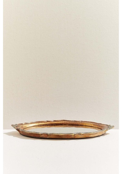 Nostalji Tepsi 38x24 Cm Gold