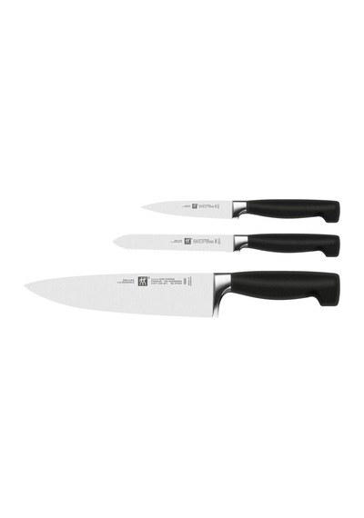 Zwilling Four Star 351681000 3 Parça Bıçak Seti Siyah