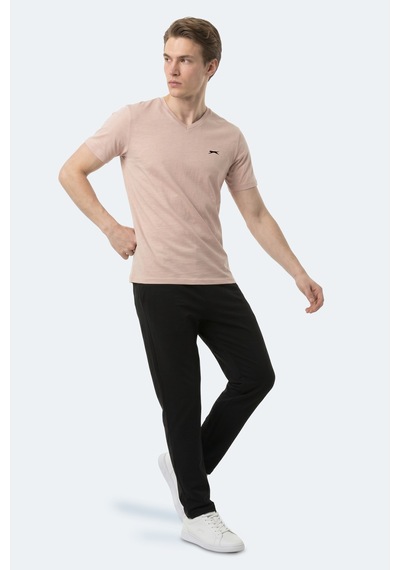 Slazenger Rıvaldo T Erkek Taş Gri Tişört
