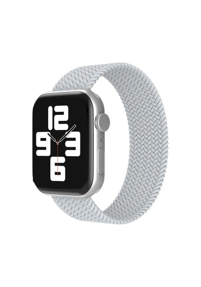 Apple Watch 38mm Uyumlu Ayarlı Solo Silikon Kordon - Beyaz