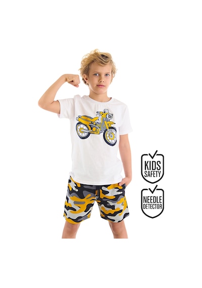 Motorcycle Erkek Çocuk Yazlık T-shirt Şort Takım