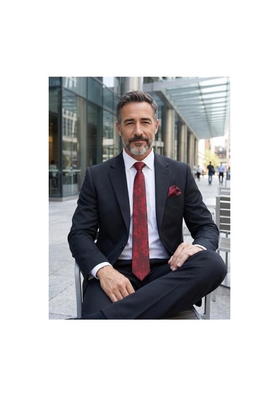 Gigi Luxe Erkek Kravat Ve Cep Mendili Takımı İthal Kalite Bordo1 Bordo1