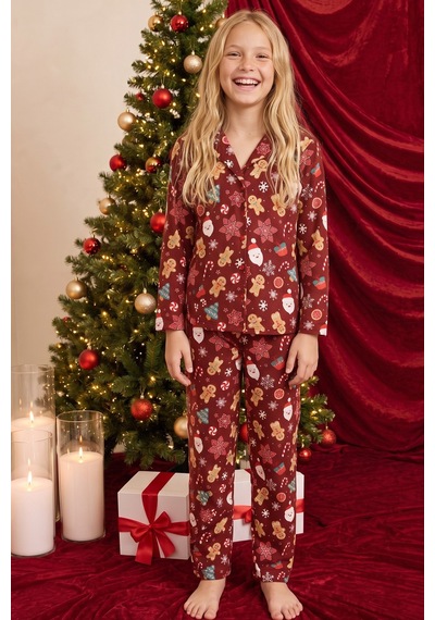 Siyah İnci Yılbaşı Temalı Desenli Termal Kumaşlı Ultra Soft Yumuşak Düğmeli Örme Pijama Takımı 26226822 Bordo Siyah İnci Yılbaşı Temalı Desenli Termal Kumaşlı Ultra Soft Yumuşak Düğmeli Örme Pijama Takımı 26226822 Bordo