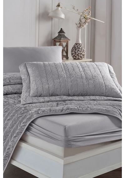 Elart Comfort Yeni Nesil Uykuseti - 6 Parça Velvet Gümüş 230X220 230 x 220 Gümüş