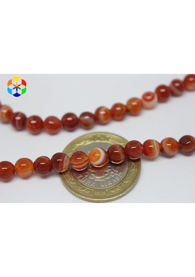 Akik Taşı Dizi 6Mm (7666)