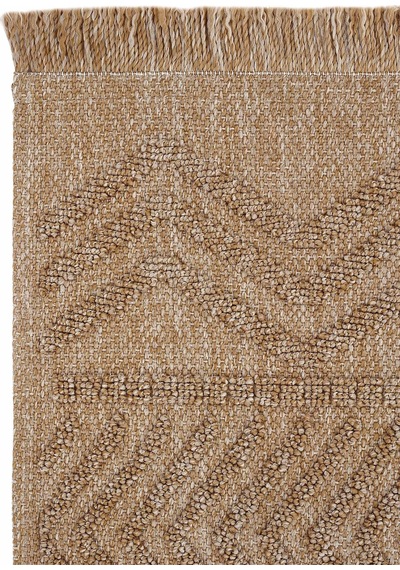 Cool Halı Mirage Kahverengi Bohem Kilim Kaymaz Yıkanabilir Geometrik Desen Oturma Odası Şönil Kilim